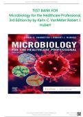 Test Bank for Microbiology for the Healthcare Professional 3rd Edition by VanMeter and Hubert