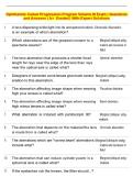 Ophthalmic Career Progression Program Volume III Exam &vert; Questions  and Answers &vert; A&plus;  Graded &vert; With Expert Solutions