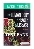 Test Bank for The Human Body in Health and Disease&comma; 7th Edition by Kevin T&period; Patton and Gary A&period; Thibodeau &ndash; All Chapters Covered Complete Guide