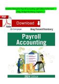 Solution Manual for Payroll Accounting 2024&comma; 34th Edition by Bieg & Stomberg &lpar;Chapters 1&ndash;7&rpar;