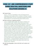 CONS 127 - UBC COMPREHENSIVE STUDY GUIDE 2026 FULL QUESTIONS AND SOLUTIONS GRADED A&plus;