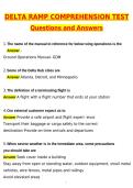 Delta Ramp Comprehension Test 2026 Actual with Questions & Answers &lpar;Latest 2026 &sol; 2027 Update&rpar; 100&percnt; Guarantee Pass &lpar;Verified Answers&rpar;