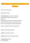 Delta Ramp Procedures Test 2026 Actual with Questions & Answers &lpar;Latest 2026 &sol; 2027 Update&rpar; 100&percnt; Guarantee Pass &lpar;Verified Answers&rpar;