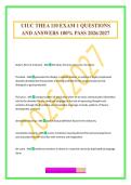 UIUC THEA 110 EXAM 1 QUESTIONS AND ANSWERS 100&percnt; PASS 2026&sol;2027