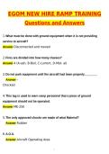 EGOM New Hire Ramp Training Test 2026 Actual with Questions & Answers &lpar;Latest 2026 &sol; 2027 Update&rpar; 100&percnt; Guarantee Pass &lpar;Verified Answers&rpar;