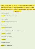 ESCO Electrical Test Exam Study Guide &lpar;2026&rpar; &vert; HVAC&sol;R Electrical Theory & Troubleshooting &vert; Questions & 100&percnt; Verified Answers