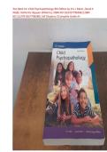 Test Bank For Child Psychopathology 8th Edition by Eric J Mash&comma; David A Wolfe&comma; Katherine Nguyen Williams&vert;&vert;ISBN NO&colon;10&comma;0357796586&vert;&vert;ISBN NO&colon;13&comma;978-0357796580&vert;&vert;All Chapters&vert;&vert;Complete Guide A&plus;&period;