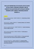 WGU D373 MARKETING IN THE DIGITAL ERA OA EXAM  ACTUAL EXAM 2 VERSIONS &lpar;VERSION A AND B&rpar;  COMPLETE 350 QUESTIONS WITH DETAILED VERIFIED  ANSWERS &lpar;100&percnt; CORRECT ANSWERS&rpar;&sol;ALREADY  GRADED A&plus;