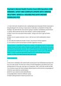 Psychiatric-Mental Health Practice Exam HESI &vert; Psychiatric Nursing &vert; LATEST UPDATE &vert; Complete Practice Questions and Verified Answers