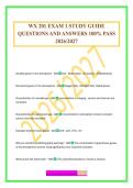 WX 201 EXAM 1 STUDY GUIDE QUESTIONS AND ANSWERS 100&percnt; PASS 2026&sol;2027