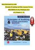Principles of Auditing & Other Assurance Services&comma; 23rd Edition &ndash; Solution Manual &lpar;Chapters 1&ndash;21&rpar; &ndash; Whittington & Pany