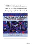 Psychopharmacology&colon; Drugs&comma; the Brain&comma; and Behavior&comma; 4th Edition &ndash; Test Bank &lpar;Chapters 1&ndash;20&rpar; &ndash; Meyer