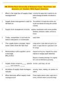 OM 300 Northam University of Alabama Exam &vert; Questions and  Answers &vert; A&plus; Graded &vert; With Expert Solutions