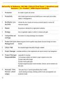 University of Alabama&comma; OM 300&comma; Chilcutt Final Exam &vert; Questions and  Answers &vert; A&plus; Graded &vert; With Expert Solutions 