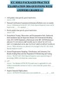 ICC SOILS PACKAGED PRACTICE EXAMINATION 2026 QUESTIONS WITH ANSWERS GRADED A&plus;