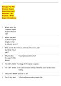 Omega Psi Phi  History Exam  Questions and  Answers &vert; A&plus;   Graded &vert; With  Expert Solutions 