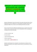URINARY ELIMINATION EXAM QUESTIONS AND VERIFIED CORRECT ANSWERS 100- GUARANTEED PASS GRADED A&plus;&period;