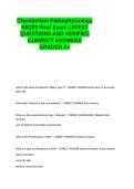 Chamberlain Pathophysiology NR283 Final Exam LATEST QUESTIONS AND VERIFIED CORRECT ANSWERS GRADED A&period;