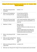 Omega Psi Phi Exam &vert; Questions and Answers &vert; A&plus;  Graded &vert; With  Expert Solutions