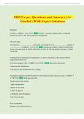 MSP Exam &vert; Questions and Answers &vert; A&plus;   Graded &vert; With Expert Solutions 