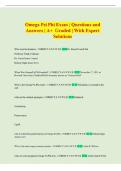 Omega Psi Phi Exam &vert; Questions and  Answers &vert; A&plus;  Graded &vert; With Expert  Solutions 