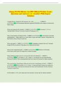 Omega Psi Phi History via OPP Official Website Exam &vert;  Questions and Answers &vert; A&plus;  Graded &vert; With Expert  Solutions 