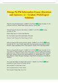 Omega Psi Phi Information Exam &vert; Questions  and Answers &vert; A&plus;  Graded &vert; With Expert  Solutions 