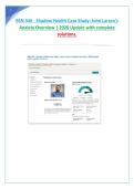 BSN 346 - Shadow Health Case Study&colon; John Larsen's Anxiety Overview &vert; 2026 Update with complete solutions&period;