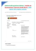 shadow health gestational diabetes &vert; Jennifer wu Documentation &sol; Electronic Health Record &vert; 2026 Update with complete solutions&period;