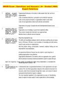 ORGB Exam &vert; Questions and Answers &vert; A&plus;  Graded &vert; With  Expert Solutions