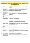 ORGB Exam &vert; Questions and Answers &vert; A&plus;  Graded &vert; With  Expert Solutions