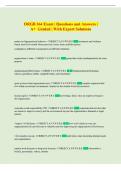 ORGB 364 Exam &vert; Questions and Answers &vert;  A&plus;  Graded &vert; With Expert Solutions 