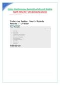 Fatima Khan Endocrine System Hourly Rounds Shadow health 2026&sol;2027 with Complete solution