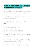 ICDVP ACTUAL PAPER 2026 QUESTIONS WITH ANSWERS GRADED A&plus;