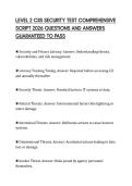 LEVEL 2 CJIS SECURITY TEST COMPREHENSIVE SCRIPT 2026 QUESTIONS AND ANSWERS GUARANTEED TO PASS