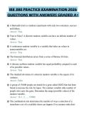 IEE 380 PRACTICE EXAMINATION 2026 QUESTIONS WITH ANSWERS GRADED A&plus;