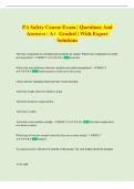 Package deal &colon;&colon; PA safety inspection Exams Questions and Answers &vert; 2026&sol;2027
