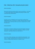 Police &ndash; Written Exam&comma; 2026 &ndash; Study guide and practice material
