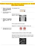 Pediatric Surgery Exam &vert; Questions and Answers &vert; A&plus;  Graded  &vert; With Expert Solutions