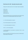Police Entrance Test&comma; 2026 &ndash; Study guide and practice material