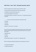 Police Process &ndash; Exam 1&comma; 2026 &ndash; Study guide and practice material