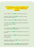 PN 2006 diseases Exam &vert; Questions and  Answers &vert; A&plus;  Graded &vert; With Expert  Solutions 