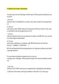 Critical Care Exam 1 Practice Questions & Answers &vert; ICU Nursing Test Bank