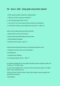 PD &ndash; Exam 1&comma; 2026 &ndash; Study guide and practice material-