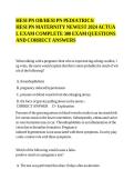 HESI PN OB&comma; Pediatrics & Maternity Exam 2024 &vert; Complete 300 Questions with Answers