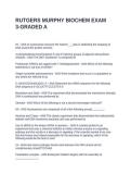 RUTGERS MURPHY BIOCHEM EXAM 3-GRADED A