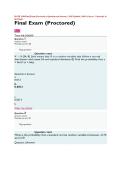 MATH 1280 Final Exam &lpar;Proctored&rpar; &ndash; Questions and Answers &vert; 2026 Updated &vert; 100&percnt; Correct - University of the People&period;