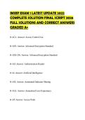 IMSEP EXAM 1 LATEST UPDATE 2022 COMPLETE SOLUTION FINAL SCRIPT 2026 FULL SOLUTIONS AND CORRECT ANSWERS GRADED A&plus;