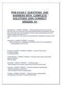 PNB EXAM 3  QUESTIONS  AND  ANSWERS WITH  COMPLETE SOLUTIONS 100&percnt; CORRECT  GRADED  A&plus;