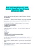 PNB 2265 Exam 4 Material&colon; Renal System    Questions  and  Answers with correct  100&percnt;